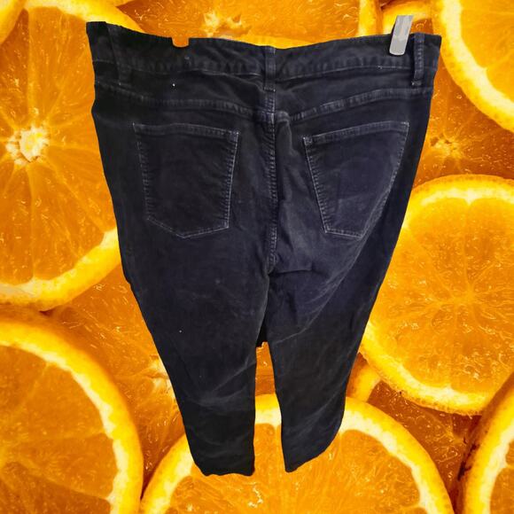 Talbots Simply Flattering 5 Pocket Black Corduroy Straight Leg Pants SIze 12 - Picture 5 of 5